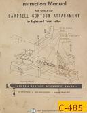 Campbell 1000, Air Operated Contour Tracer Attachment, Instructions Manual